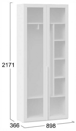 Шкаф платяной Порто СМ-393.07.226 в Карталах - kartaly.ok-mebel.com | фото 4
