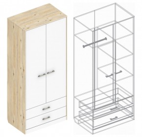 Шкаф "Милана" 2-х створчатый с 2 ящиками в Карталах - kartaly.ok-mebel.com | фото 3