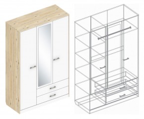 Шкаф "Милана" 3-х створчатый с 2 ящиками в Карталах - kartaly.ok-mebel.com | фото 3