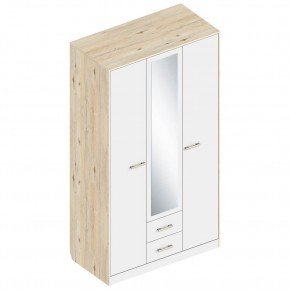 Шкаф "Милана" 3-х створчатый с 2 ящиками по центру в Карталах - kartaly.ok-mebel.com | фото