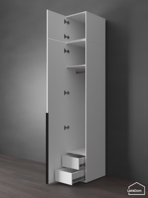 Шкаф с антресолью Linnea MHR-1A-3 2450х400х510 (Белый-М 11.1.2) в Карталах - kartaly.ok-mebel.com | фото 6