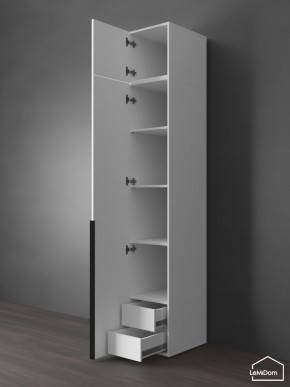 Шкаф с антресолью Linnea MHR-1A-4 2450х400х510 (Белый-М 11.1.2) в Карталах - kartaly.ok-mebel.com | фото 5