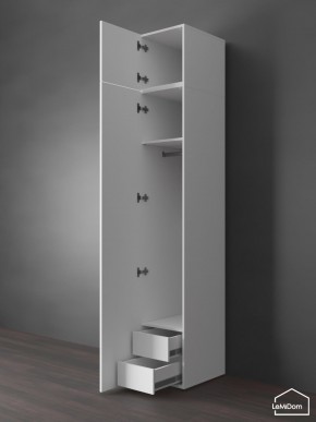 Шкаф с антресолью Linnea MHR-1POA-3 2450х400х510 (Белый-М 11.1.2) в Карталах - kartaly.ok-mebel.com | фото 6