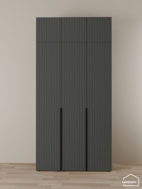 Шкаф с антресолью Linnea MHR-3A-2 2450х1200х510 (Графит-М 11.1.25) в Карталах - kartaly.ok-mebel.com | фото