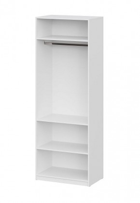 Шкаф ШК-5 + 2 полки (800) Белый текстурный в Карталах - kartaly.ok-mebel.com | фото 3
