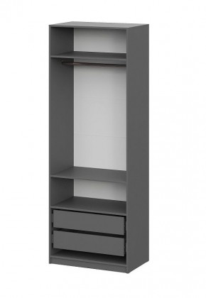 Шкаф ШК-5 + 2 полки + ящики (800) Графит в Карталах - kartaly.ok-mebel.com | фото 3