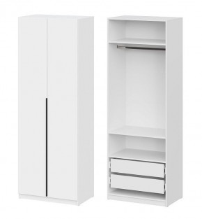 Шкаф ШК-5 + 2 полки + ящики (800) Белый текстурный в Карталах - kartaly.ok-mebel.com | фото