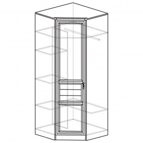 Шкаф угловой 50 Лира Нортон светлый (угол 854х854) в Карталах - kartaly.ok-mebel.com | фото 2