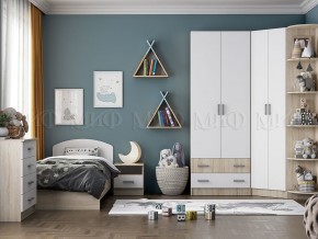 МАРТИНА Шкаф угловой (Белый глянец/дуб сонома) в Карталах - kartaly.ok-mebel.com | фото 3