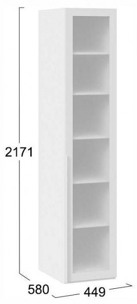 Шкаф-витрина Порто СМ-393.07.008 в Карталах - kartaly.ok-mebel.com | фото 3