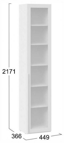 Шкаф-витрина Порто СМ-393.07.213 в Карталах - kartaly.ok-mebel.com | фото 4