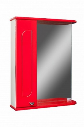 Шкаф-зеркало Радуга Красный 50 левый АЙСБЕРГ (DA1122HZR) в Карталах - kartaly.ok-mebel.com | фото