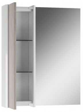 Шкаф-зеркало Uno 60 Дуб серый левый/правый Домино (DU1503HZ) в Карталах - kartaly.ok-mebel.com | фото 3