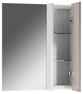 Шкаф-зеркало Uno 60 Дуб серый левый/правый Домино (DU1503HZ) в Карталах - kartaly.ok-mebel.com | фото 4