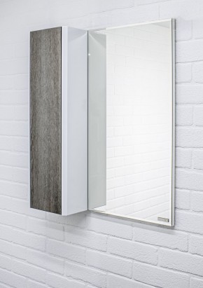 Шкаф-зеркало Uno 60 Дуб серый левый/правый Домино (DU1503HZ) в Карталах - kartaly.ok-mebel.com | фото 8