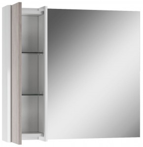 Шкаф-зеркало Uno 80 Дуб серый левый/правый Домино (DU1504HZ) в Карталах - kartaly.ok-mebel.com | фото 4