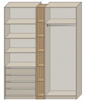 Спальня Серый камень + Кровать (серии «ГЕСТИЯ») в Карталах - kartaly.ok-mebel.com | фото 7