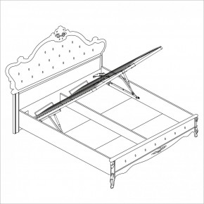 Спальня Мишель 4-х ств 1600 (белый матовый/экокожа) в Карталах - kartaly.ok-mebel.com | фото 4