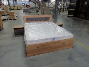 МСП-1 Кровать двойная универсальная 1600 с основанием (Дуб золотой/Камень темный) в Карталах - kartaly.ok-mebel.com | фото 8