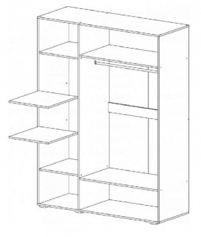 Спальный гарнитур Ненси (Венге/Белый глянец) в Карталах - kartaly.ok-mebel.com | фото 17