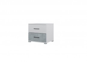 Спальный гарнитур NOVA (модульный) белый/бетон в Карталах - kartaly.ok-mebel.com | фото 3