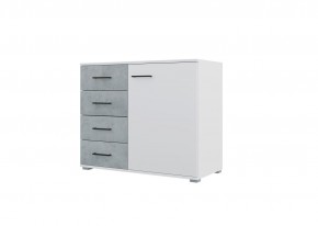 Спальный гарнитур NOVA (модульный) белый/бетон в Карталах - kartaly.ok-mebel.com | фото 7