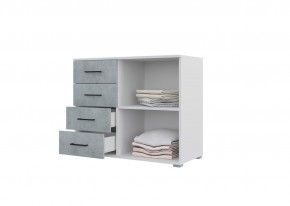 Спальный гарнитур NOVA (модульный) белый/бетон в Карталах - kartaly.ok-mebel.com | фото 8
