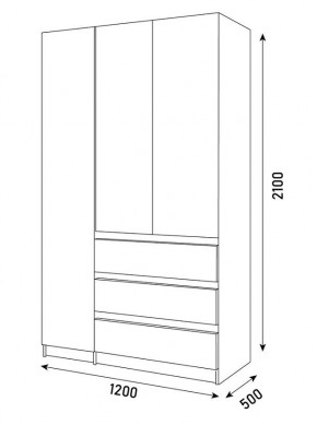 Спальный гарнитур Парус (Белый/Белый) модульный в Карталах - kartaly.ok-mebel.com | фото 23