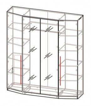 Спальный гарнитур Роксана (модульный) ЯШС в Карталах - kartaly.ok-mebel.com | фото 3