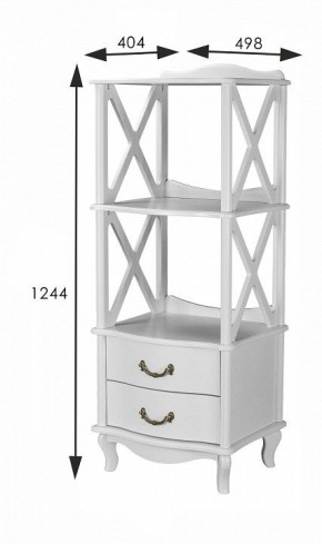 Стеллаж комбинированный Джульетта Л в Карталах - kartaly.ok-mebel.com | фото 8