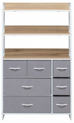 Стеллаж комбинированный Ноа в Карталах - kartaly.ok-mebel.com | фото 2