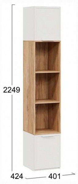 Стеллаж комбинированный Стелла в Карталах - kartaly.ok-mebel.com | фото 4