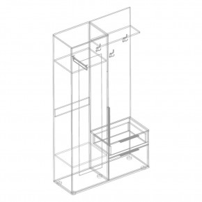 СТИЛ Прихожая (модульная) в Карталах - kartaly.ok-mebel.com | фото 3
