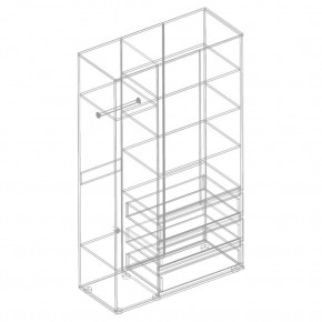 СТИЛ Шкаф 3-ств с 3 ящиками в Карталах - kartaly.ok-mebel.com | фото 2