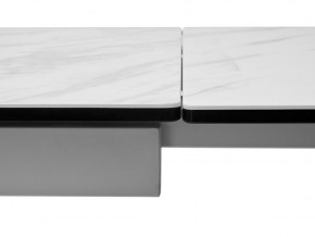 Стол BELLUNO 160 MARBLES KL-99 Белый мрамор матовый, итальянская керамика/ белый каркас, ®DISAUR в Карталах - kartaly.ok-mebel.com | фото 7