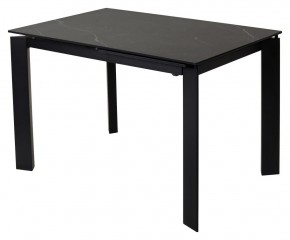 Стол CORNER 120 MATT BLACK MARBLE SOLID CERAMIC / BLACK, ®DISAUR в Карталах - kartaly.ok-mebel.com | фото 1