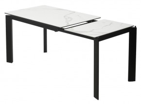 Стол CORNER 120 MATTE STATUARIO Белый мрамор матовый керамика, стекло/ черный каркас, ®DISAUR в Карталах - kartaly.ok-mebel.com | фото 4