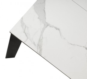 Стол CORNER 120 MATTE STATUARIO Белый мрамор матовый керамика, стекло/ черный каркас, ®DISAUR в Карталах - kartaly.ok-mebel.com | фото 8