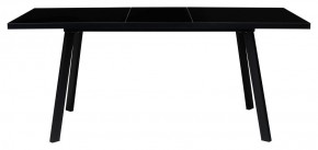 Стол ФИН 120 Черный, стекло/ Черный каркас М-City в Карталах - kartaly.ok-mebel.com | фото