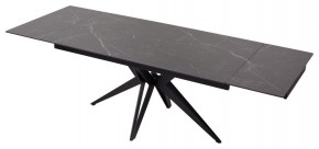 Стол FORIO 160 MATT BLACK MARBLE SOLID CERAMIC / BLACK, ®DISAUR в Карталах - kartaly.ok-mebel.com | фото 5