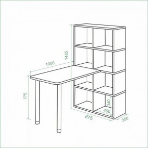 Стол компьютерный Bartolo в Карталах - kartaly.ok-mebel.com | фото 3