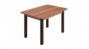 Стол ЛДСП (опоры черные) ясень шимо темный в Карталах - kartaly.ok-mebel.com | фото