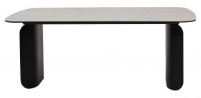 Стол NORD 200 TL-102 Бежевый мрамор, испанская керамика / черный каркас, ®DISAUR в Карталах - kartaly.ok-mebel.com | фото 4