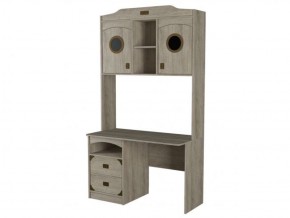 Стол письменный с надстройкой НКМ Мираж-1 + Иллюминатор в Карталах - kartaly.ok-mebel.com | фото