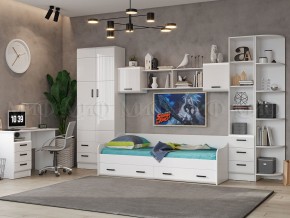 ВЕГА NEW Стол письменный (Белый глянец/белый) в Карталах - kartaly.ok-mebel.com | фото 2