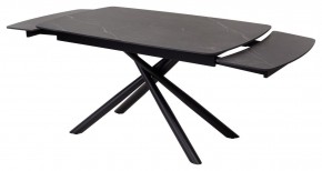 Стол RIVOLI 140 MATT BLACK MARBLE SOLID CERAMIC / BLACK, ®DISAUR в Карталах - kartaly.ok-mebel.com | фото 6