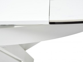 Стол TRENTO 120 HIGH GLOSS STATUARIO Белый мрамор глянцевый, керамика/ белый каркас, ®DISAUR в Карталах - kartaly.ok-mebel.com | фото 9
