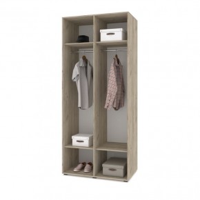 СТОУН С21 Шкаф 2-х створчатый (серый дуб/белый) в Карталах - kartaly.ok-mebel.com | фото 3