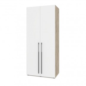 СТОУН С22 Шкаф 2-х створчатый (серый дуб/белый) в Карталах - kartaly.ok-mebel.com | фото