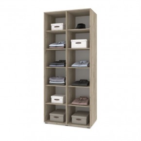 СТОУН С23 Шкаф 2-х створчатый (серый дуб/белый) в Карталах - kartaly.ok-mebel.com | фото 3
